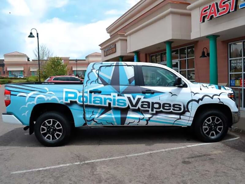 Custom truck wrap